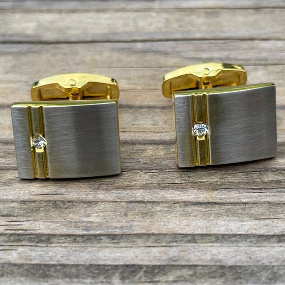 Men Jewelry Cuff Links Gold Tone Fashion Jewelry Dress Shirt Studd Cufflinks New - Picture 2 of 9